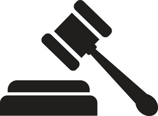 Gavel icon vector. judge gavel icon vector. law icon vector. auction hammer. Vector illustration