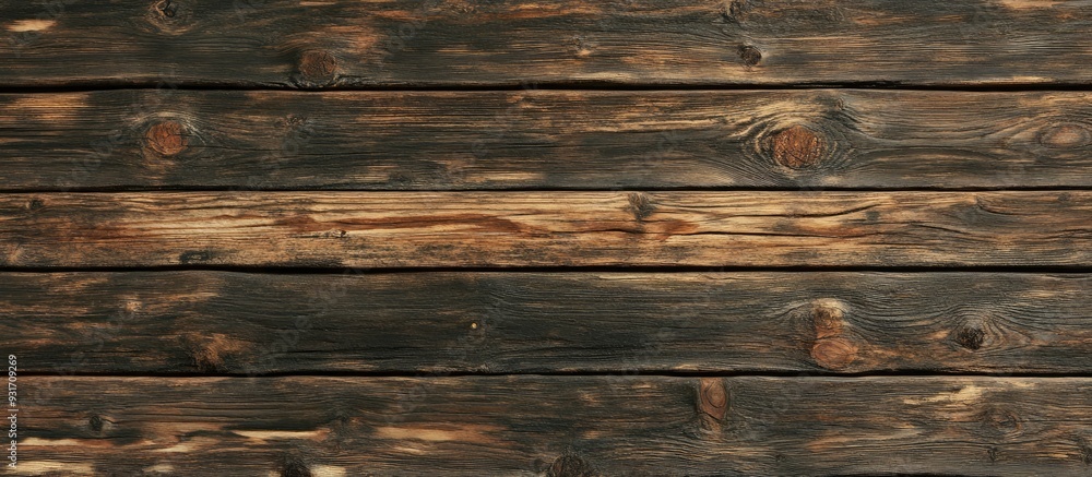 Poster wooden backdrop natural wood grain horizontal top view. with copy space image. place for adding text