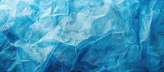 Obraz premium Blue texture of washi paper. with copy space image. Place for adding text or design