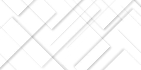Abstract white background with diamond and triangle shapes layered in modern abstract pattern design.Grey white abstract square background geometry shine and layer element vector for presentation.	

