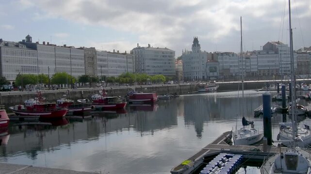 Avenida la Marina,  La Marina Park, Parque La Marina, A Coru&ntilde;a, Galicia, Spain