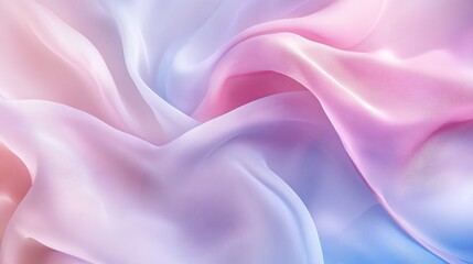 Obraz premium Soft pastel silk fabric with pink and