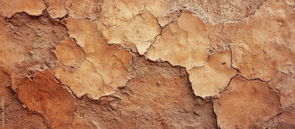 Leinwandbilder detail of a clay wall. with copy space image. Place for adding text or design