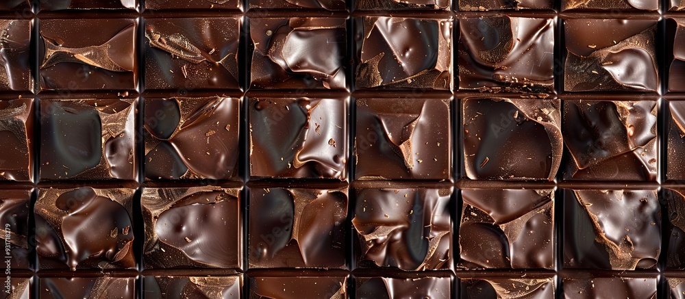 Leinwandbilder textured vintage paper backdrop featuring a dark chocolate bar. with copy space image. place for add