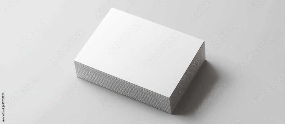 Aufkleber Blank business card mockup template. with copy space image. Place for adding text or design