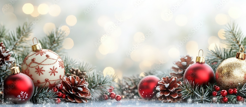 Leinwandbilder christmas decorations area for text concept of christmas and new year. with copy space image. place 