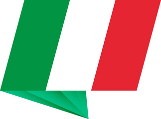Italy pin flag