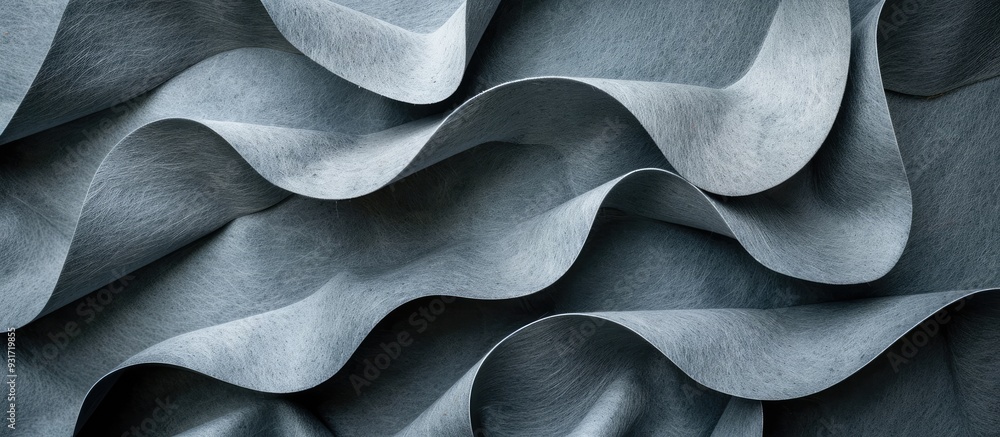 Fototapete light gray felt texture creates an abstract art background surface made of colored construction pape