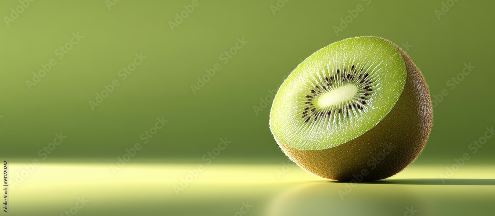 Poster kiwi fruit. with copy space image. place for adding text or design