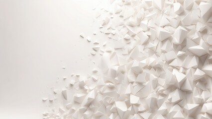 Soft white background with light geometric shapes, clean and simple