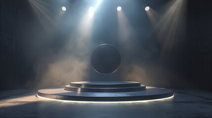 Minimalist Empty Podium for Product Presentation