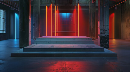 Minimalist Empty Podium for Product Presentation