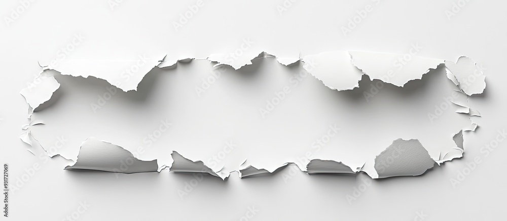 Poster Torn paper empty paper. with copy space image. Place for adding text or design