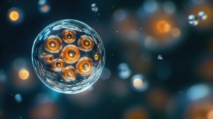 Protozoa are actively swimming in a bright aquatic habitat, showcasing their unique shapes and movements