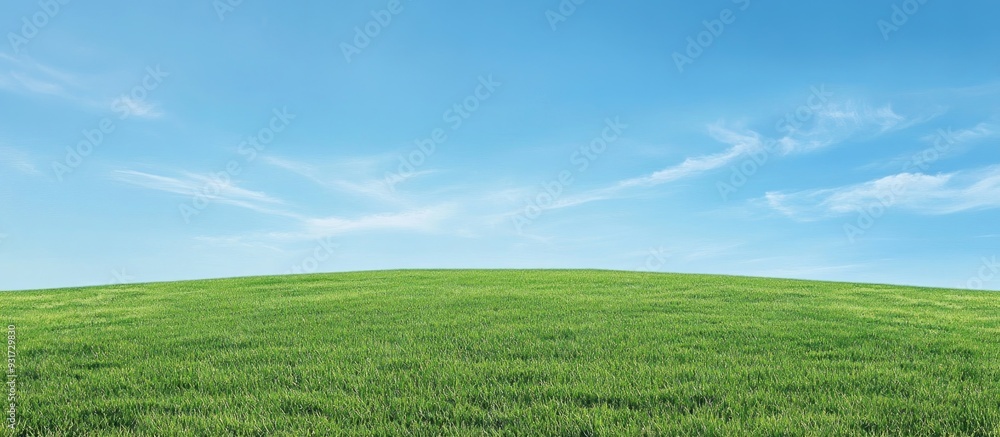Poster vacant land with a blue sky. with copy space image. Place for adding text or design
