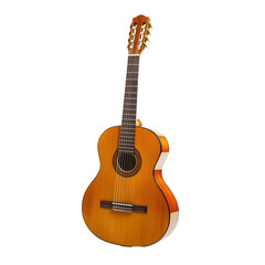 Obraz premium acoustic guitar isolated on white