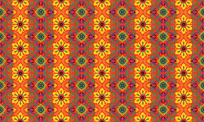 African ethnic native pattern.Traditional kente,ankara,kitenge,chitenge,capulana african wax print fabric pattern.Abstract vector motif pattern.For fabric,clothing,blanket,carpet,woven,wrap,decoration