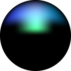 glossy sphere button