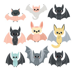 Naklejka premium Vector Bat simple and minimalist d