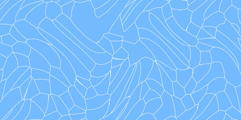 Sky blue broken crystalized form strokes vector design abstract wallpaper for desktop