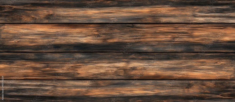 Poster wooden backdrop natural wood grain horizontal top view. with copy space image. place for adding text