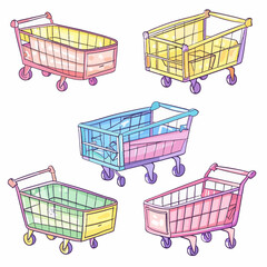 Vector Virtual Shopping Cart simpl
