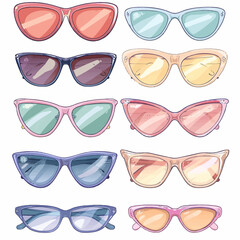 Vector Sunglasses simple and minim