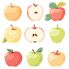 Vector Apple Crisp simple and mini