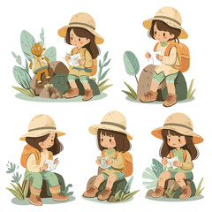 Vector Treasure Hunter simple and