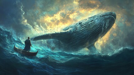Jonah and the Whale - Book of Jonah in the Old Testament of the Bible - Whale's Tale: Jonah's Enigmatic Sojourn in the Deep