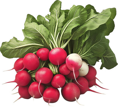 recommend clip art: Radish vegetable isolated, Raphanus sativus Clipart,  Bundle of healthy radishes Illustration