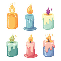 Vector Candle simple and minimalis