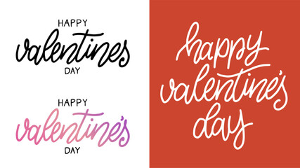 Happy Valentine's Day lettering
