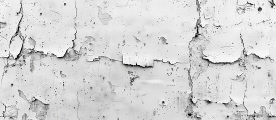 Fototapeta premium black and white textured cement wall background mortar gray plaster wall Loft style. with copy space image. Place for adding text or design