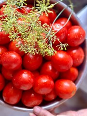 red cherry tomatoes