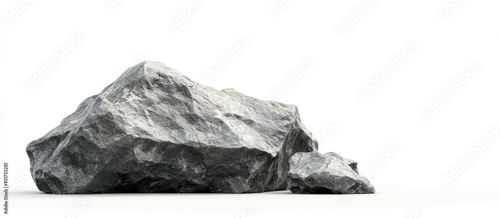 Leinwandbilder rock on a white background. with copy space image. place for adding text or design