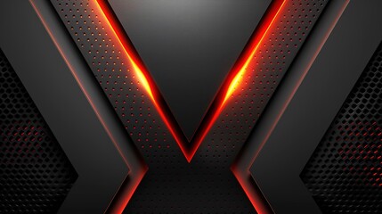 Abstract black and red textured background with glowing lights.