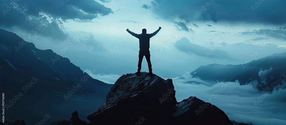 Aufkleber Don t give up I will attempt to inspire you You can do it. with copy space image. Place for adding text or design