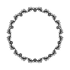 frame made of flowers