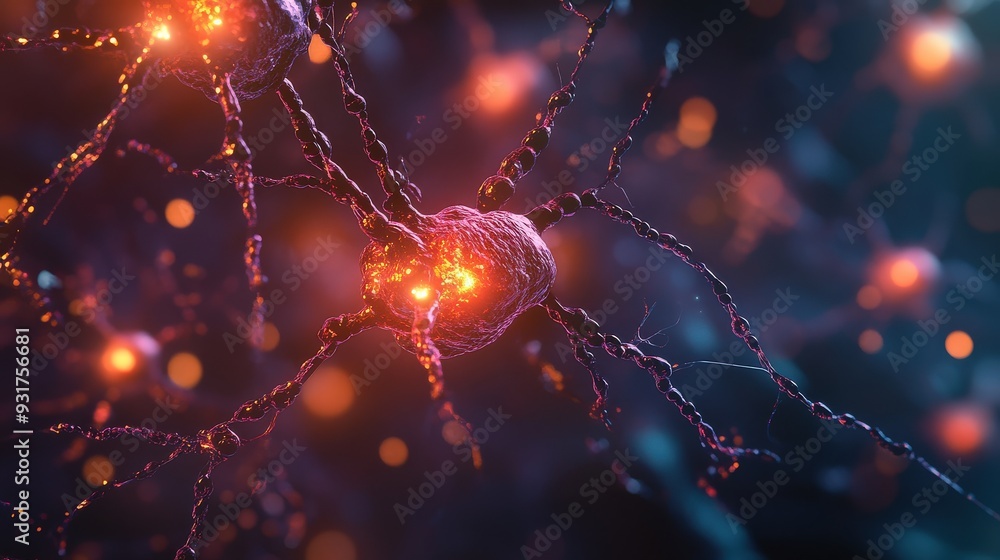 Poster neurons are depicted as they create new synaptic connections, showcasing dynamic brain activity in a