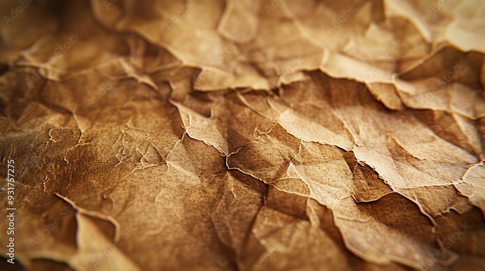 Aufkleber Old brown paper texture background : Generative AI