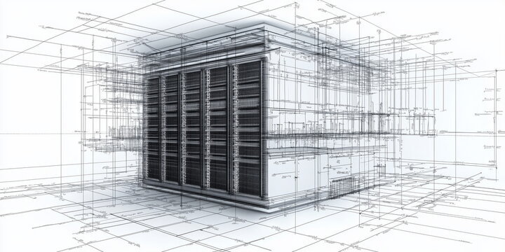 The server , datacenter lab, the design the layout and the implementation.