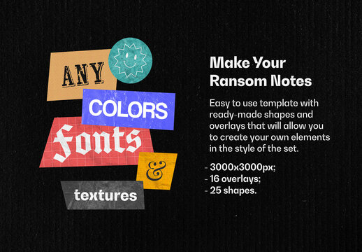 Ransom Note Letters Creator Mockup