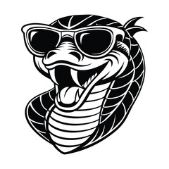 snake wearing sunglasses