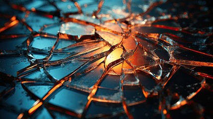 Cracked screen effect backgrounds spider black.  