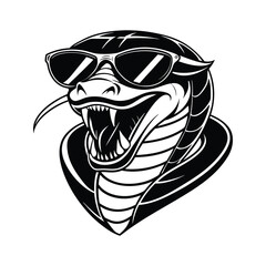snake wearing sunglasses