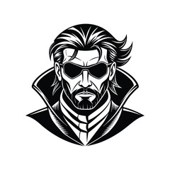 snake man wearing sunglasses
