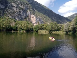Canoé, Ornolac Ussat-les-bains, Ariège, Occitanie, France