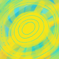 Art background with yellow, orange, green blending for backgrounds, design
