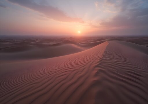 Desert Sand Dunes at Sunset - Powered by Adobe